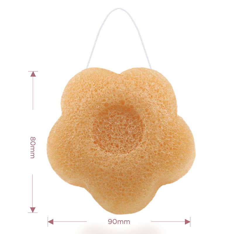 konjac sponge flower shape orange size