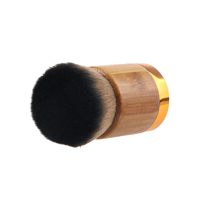 1 Natural bamboo handle, eco-friendly 2 Dual color hair, brown bottom and black top 3 Private label for smaller MOQ