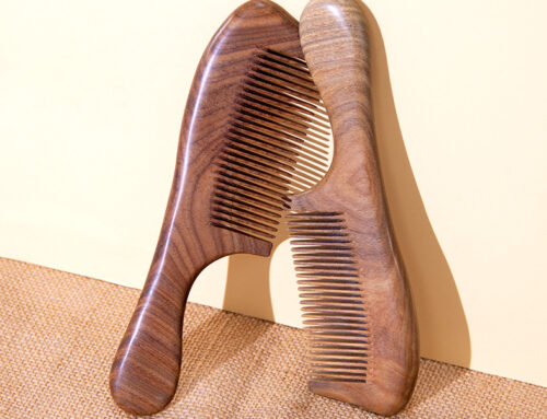 Natural Sandalwood Fine Tooth Combs For Hair Care Solid Wood Hair Styling Comb