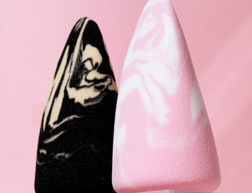 Super Soft Latex-Free Marble Makeup Blender Sponge Custom Logo Waterdrop Edge Beauty Sponge