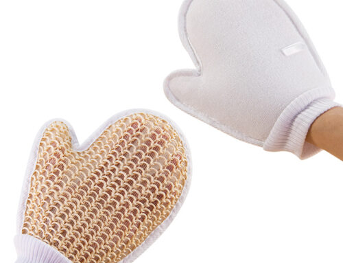 Wholesale Natural Sisal Facial Cleansing Glove Pad Gentle Exfoliating Bathing Sponge Custom Logo