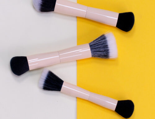 Wholesale Double Head Powder Makeup Brush High Density Aluminum Ferrule Blush Brush